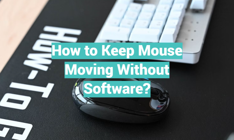 How to Keep Mouse Moving Without Software? - SoftwareProfy